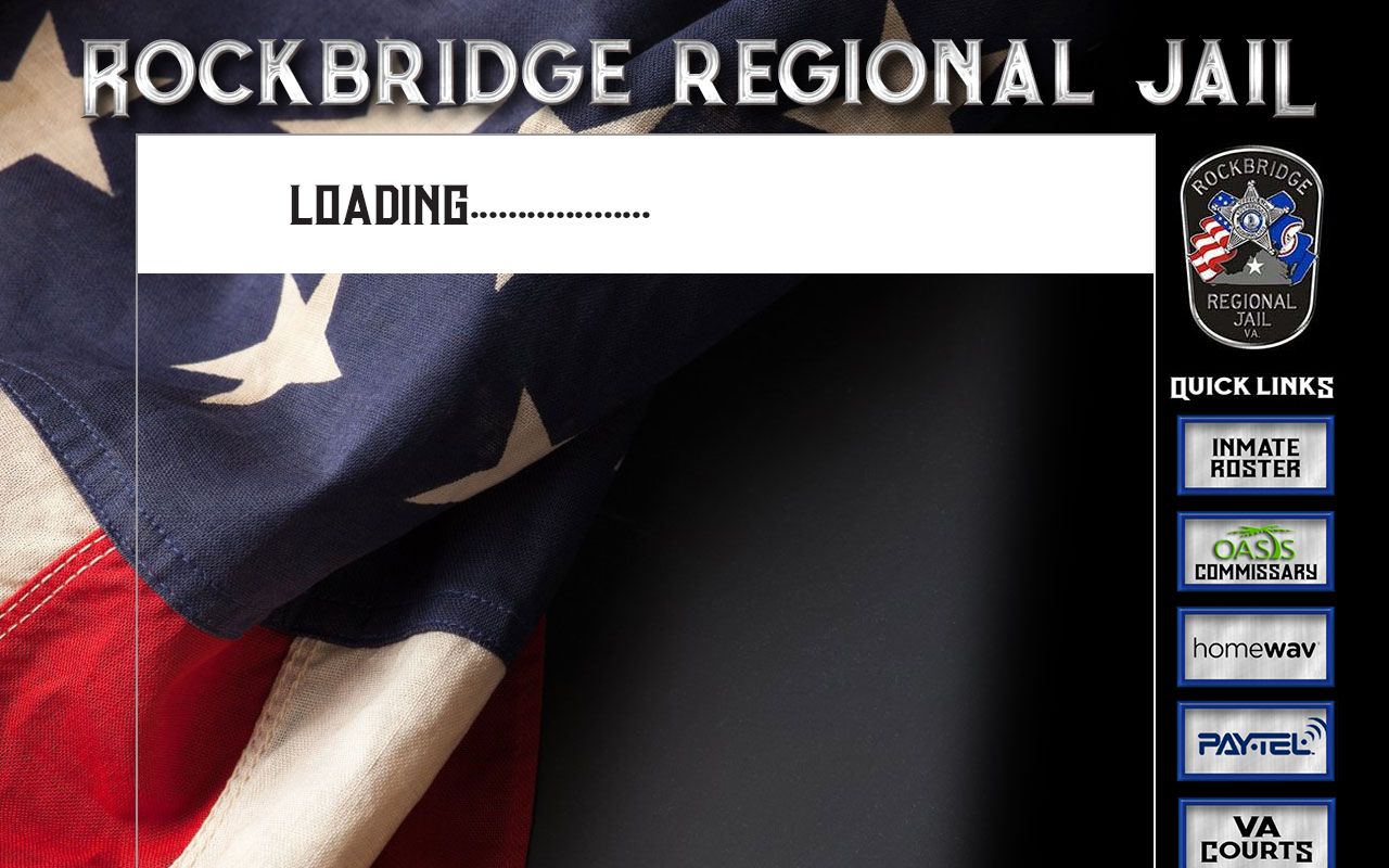 Rockbridge County inmate roster page embedded for Rockbridge Regional Jail